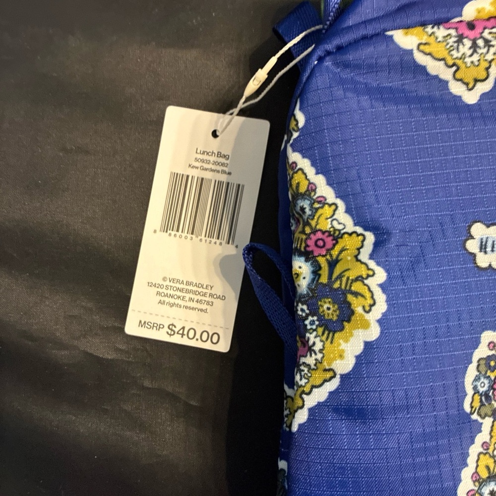 Floral Blue Lunchbag Vera Bradley - Picture 2 of 6
